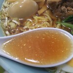 金丸本店 - 綺麗な鶏だし醤油スープ