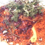 ラトラス - 鴨のフレッシュフォアグラのソテー　オニオンコンフィとパートフィロのガレット　トリュフソース