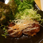 椎茸とポリポリつくね　おろしポンズ