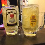 庄内ホルモン - ハイボールも大ジョッキあり