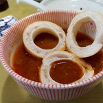 らーめん森や。 - どっちですか・カリフリチャーシュー増し-スープ割・車麩増し