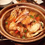 中国菜 秀 - （2019年5月下旬）
      渡りガニと春雨の土鍋煮込み
      美味しかったけど、食べづらかった…(^◇^;)