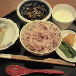 玄挽蕎麦 NAGARA - 雑穀ご飯、小鉢、漬物他