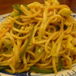 金国 - 上海焼きそば。見た目通りの味です。