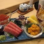 おたる政寿司 - 刺身の盛り合わせ