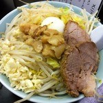 らーめん 蓮 - まぜそば（全部増し）700円