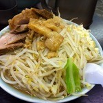 らーめん 蓮 - 豚入りラーメン（全部増し）750円