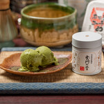 Homemade “Matcha Ice Cream” ~ At Wasanbon ~