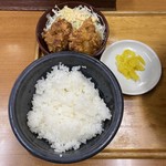 北海らーめん - 唐揚定食