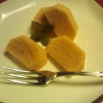 竹葉亭 - 果物（この日は柿）