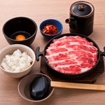 しゃぶしゃぶ 温野菜 - 牛すき焼き鉄鍋