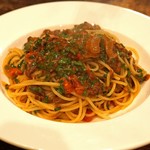 みかづき - 牛筋のトマトスパゲッティ