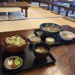 高橋家 - 冷やしとろろ蕎麦￥1000  鴨ネギ丼￥1400