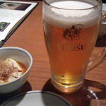 えん - まずはビールとお通し
