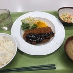 青葉区役所　食堂 - 日替り：名古屋風みそかつ定食