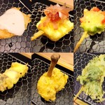 Kushi No Tempura Ya Tsuki Ichi - 色々な味をちょっとずつ