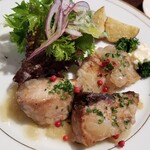 Cafe SEKIMIYA - お魚ランチ　ブリと真鯛のソテー