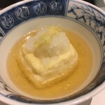 梅の花 - 揚げ出し豆腐。