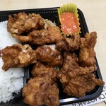 TOMOTAKA - からあげ弁当＋めんたいソース＋からあげ2ケ