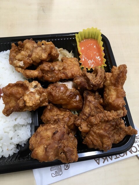 からあげ弁当 450円 めんたいソース 50円 からあげ2ケ 100円 By 五月山公園 トモタカ Tomotaka ポートタウン東 弁当 食べログ