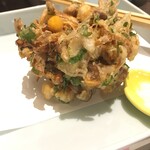 梅の花 - 貝柱と小海老のかき揚げ880円