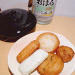 月揚庵 - ほんのり甘い薩摩揚は、芋焼酎のお湯割りと抜群の相性