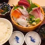 Tsukiji Shokudou Genchan - 本日のお刺身定食