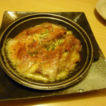 Izakayahattoya - 佐助豚ベーコンとポテトのとろっとチーズ焼き（2012年1月）