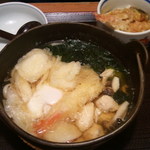 味の民芸 - 鍋焼きミニ天丼セット（1259円）