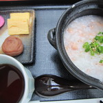 日比谷松本楼 - 2012/2月　お粥の朝食セット（鮭粥）
