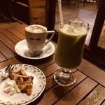 NINICAFE - 抹茶カプチーノ、アイス抹茶オレ