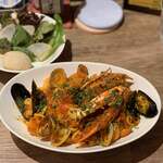 ナナイロパスタ - 期間限定 ペスカトーレ 1,680円 + 大盛 250円 = 1,930円。