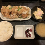 海王丸 - 鳥から揚げ3個定食650円