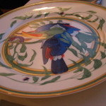 オーベルジーヌ - 料理の前の鑑賞のお皿’１２．０３