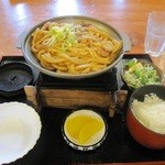 よし乃 - ホルモンうどん＋ごはん付き　950円