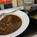 松屋　 - カレー（¥390税込み）味噌汁付き