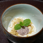 馳走 啐啄一十  - 白ゴマプリン