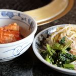 かぶら亭 - 自家製キムチ、ナムル