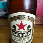 Ramen Hige - ラーメン髭　サッポロラガービール（赤星）