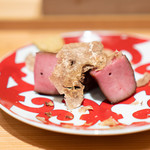 肉屋 田中 - タンの醤油漬け、 アルバ産白トリュフ