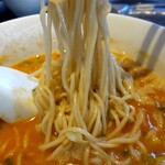 Raamen Kagetsu Arashi - ニュー熱烈坦々麺 麺アップ(2019年11月20日)