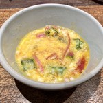 鳥茂 - おくらと卵の箸休め