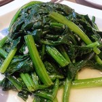 Din Tai Fung - ホウレンソウ炒め，ニンニク風味