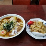 光陽楼 - 合わせ食い。