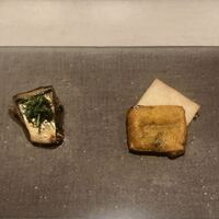 東京和食 りくう - 【先付】
                    青森　　　秋刀魚　有馬煮
                    茨城　　　蓮根餅
                    長野　　　南瓜餅
                    
                    
                    