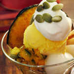 treffen - かぼちゃのパフェ850円