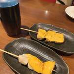 たんや もも瀬 - 串(エリンギチーズ、しいたけチーズ)