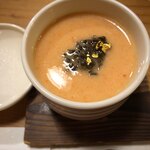 湖粋 - 海老の茶碗蒸し