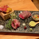 肉と京料理 かぐら - かぐら　三種盛り