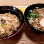 Sobadokoro Miki - 本日のセット(他人丼)＋温かいお蕎麦
                        680円(税込)